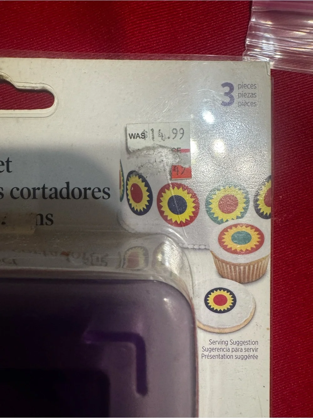 Wilton Sugar Sheet Cutting 3 Pc Insert Set Layered Circles Cake Decorating New